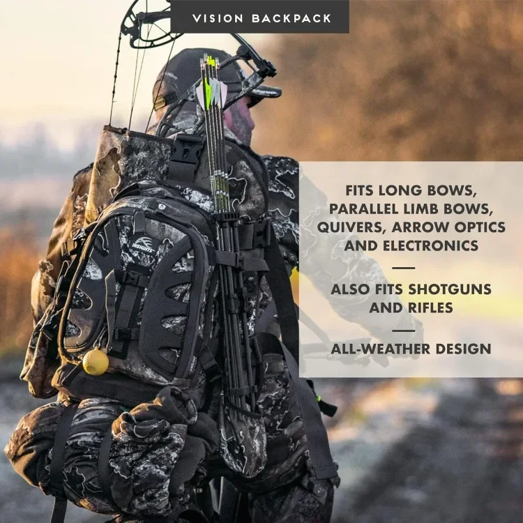 Hunting by frogg toggs- The Vision Bow Pack, Camouflaged Hunting Pack