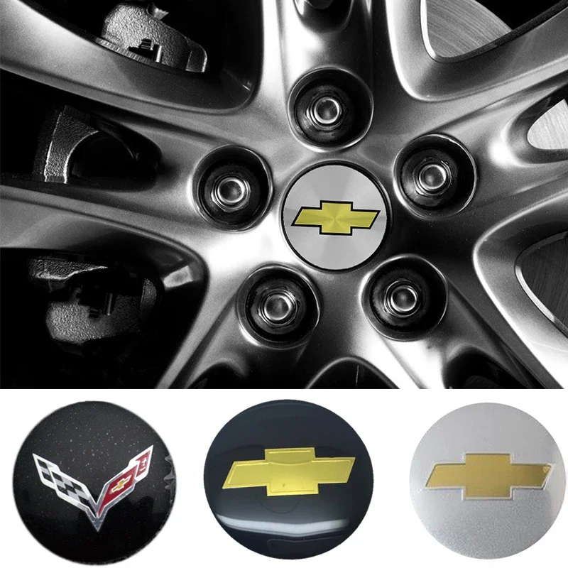 60MM/65mm Car Wheel Center Hub Caps Sticker Decal for Chevrolet Lacetti Aveo Cobalt Cruze Malibu Trax Camaro Sail Captiva Epica