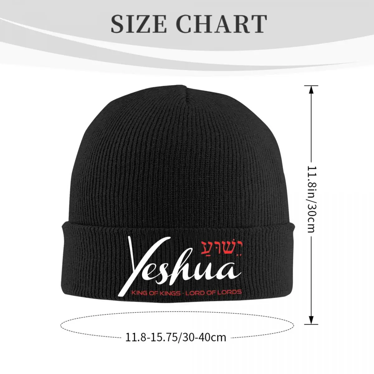 Jesus Christ Yeshua King Of Kings Lord Of Lords Hat Autumn Winter Beanies Fashion Cap Men Women Acrylic Knitted Hat