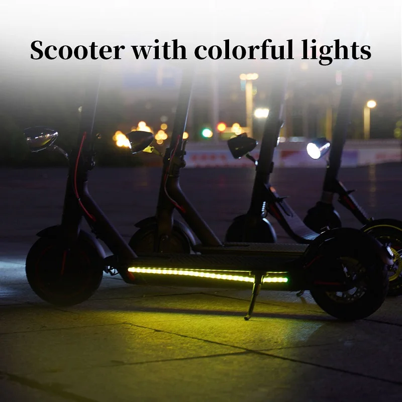 LED Electric Scooter Lights, Colorful, Night Riding, Safety Warning Lights, Waterproof Decoration