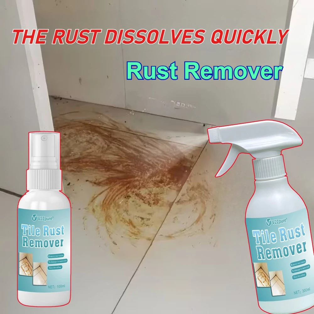 Rust Remover Spray for Ceramic, Tile & Stone Floors,Powerful Iron Stain Removal, for Bathrooms,Quick Acting,Car Rust Removal