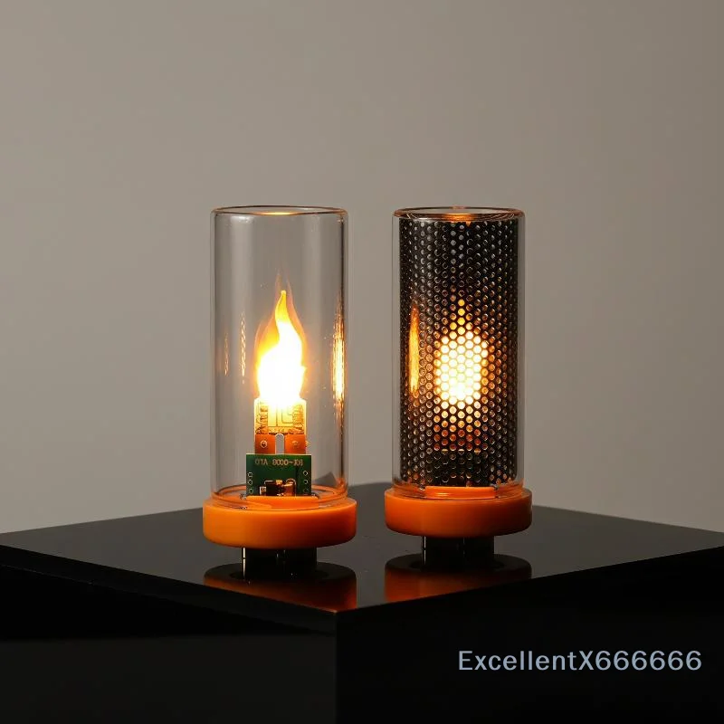 Blow Control Flashing Candle Light LED USB Flame Filament Frosted Clear Glass Night Light for Car Home Room Laptop PC Decoratio