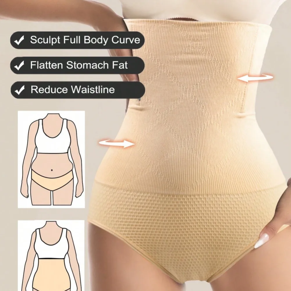 Pantalones Moldeadores de Cintura Alta sin Costuras para Después del Parto, Control de Abdomen, Levanta Glúteos, Pantalones de Base para Mujer, Ropa Interior Cómoda y Reductora