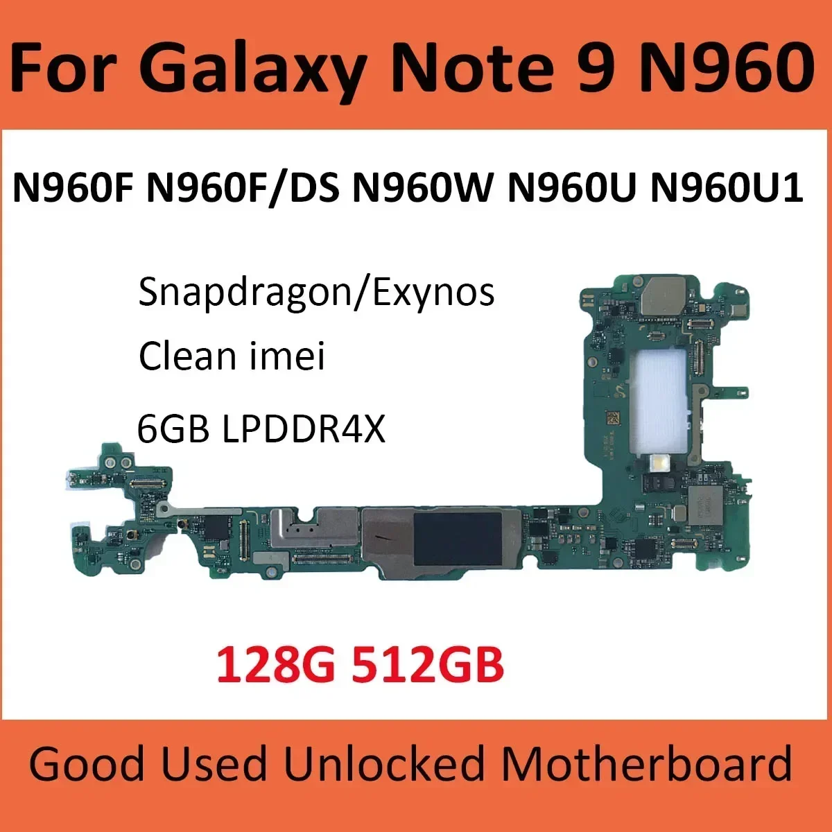 Quelle est la meilleure carte mère pour votre Samsung Galaxy Note 9 N9600