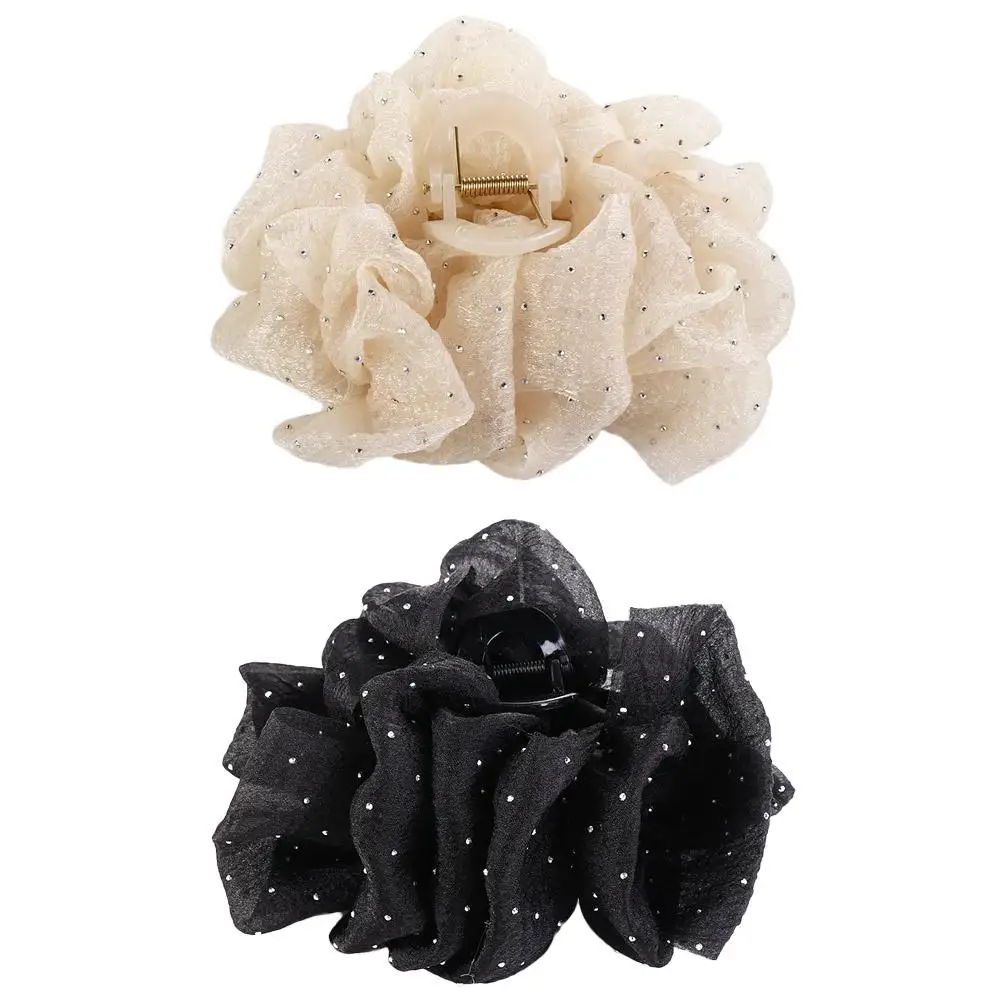 

Large Hairpins Dot Plastic Hairgrips Fashion Headwear Ponytail Holder Women Hair Clips Bowknot Korean Shark Clip Bow Hair Claw