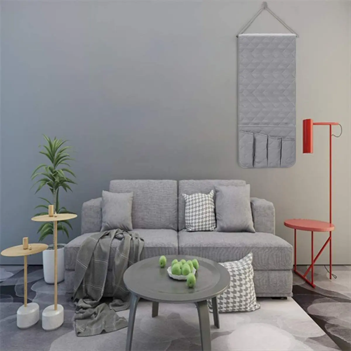 Super Sale Sofa Armrest Organizer with 5 Pockets, 13x34.5Inch Soft Armchair Storage Bag for Tablet Phone Glasses Magazines