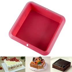 1pcs Square Silicone Cake Mold For Baking Mousse Dessert Cake Form Mold Bakeware Pan