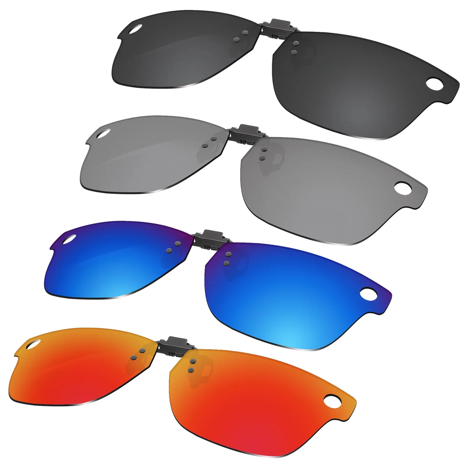 Beeyspecslab Polarized Flip-up Glasses Clip Anti-glare for RayBan Meta Blayzer Optics (Gen 2) RW7001 54mm Sunglasses (Not Frame)
