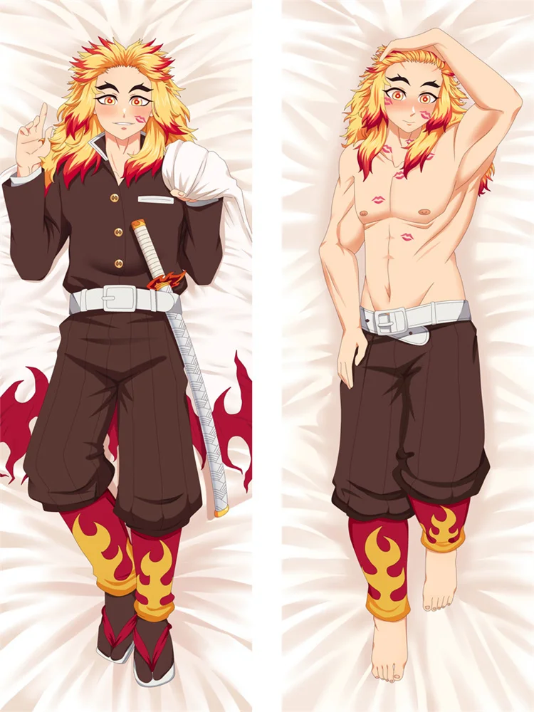 DIY Personalized Anime Rengoku Kyoujurou Dakimakura Pillowcase Home Bedding Double-sided Print Hugging Body Pillow Cover Case