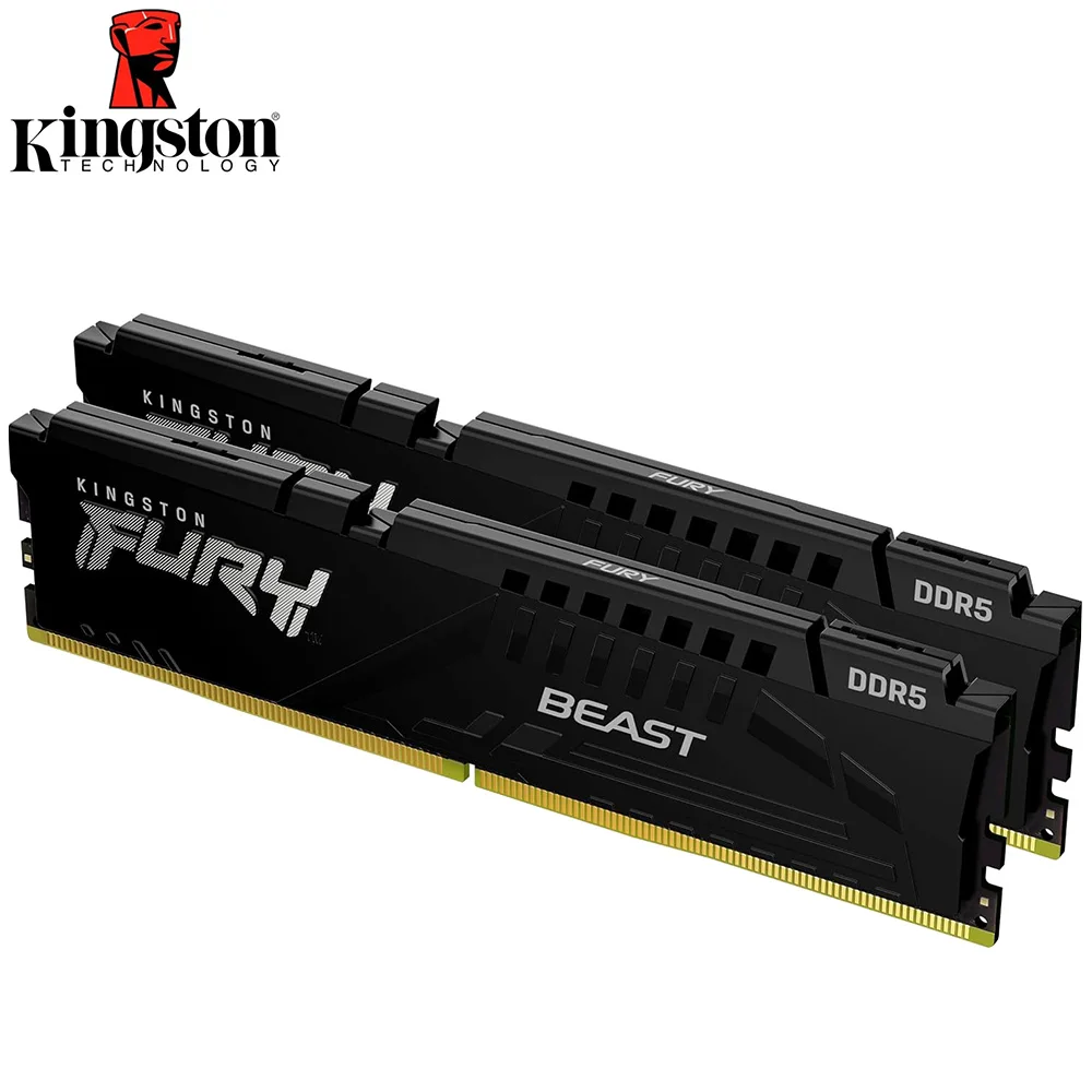 

Kingston Fury Beast 32GB 16GB 6000MT/s DDR5 CL30 Desktop Memory | AMD Expo,Single Memory DIMM PC-Black