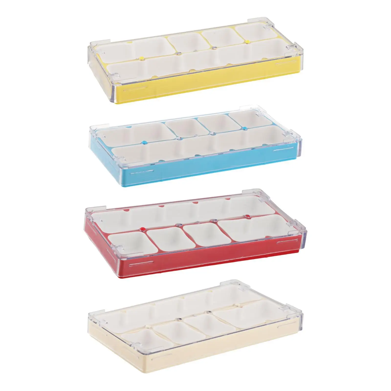 Watch Movement Parts Storage Box Tray 5 Compartments, with Sponge Pad, Repairing