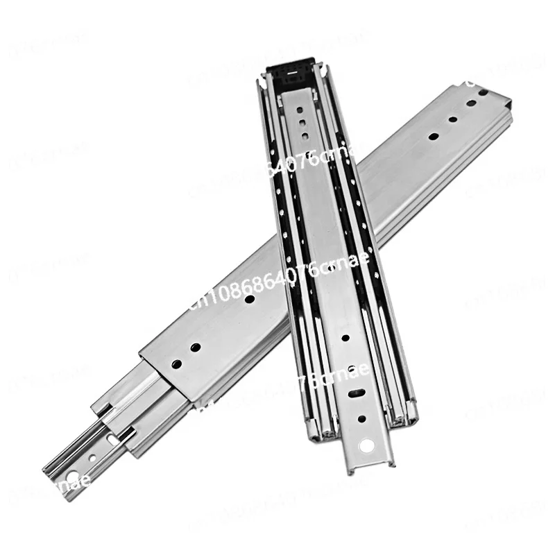 76mm Heavy Duty Ball Bearing Industrial Kitchen Furniture Truck Beds Drawer Slides Mechanism Telescopic Rails