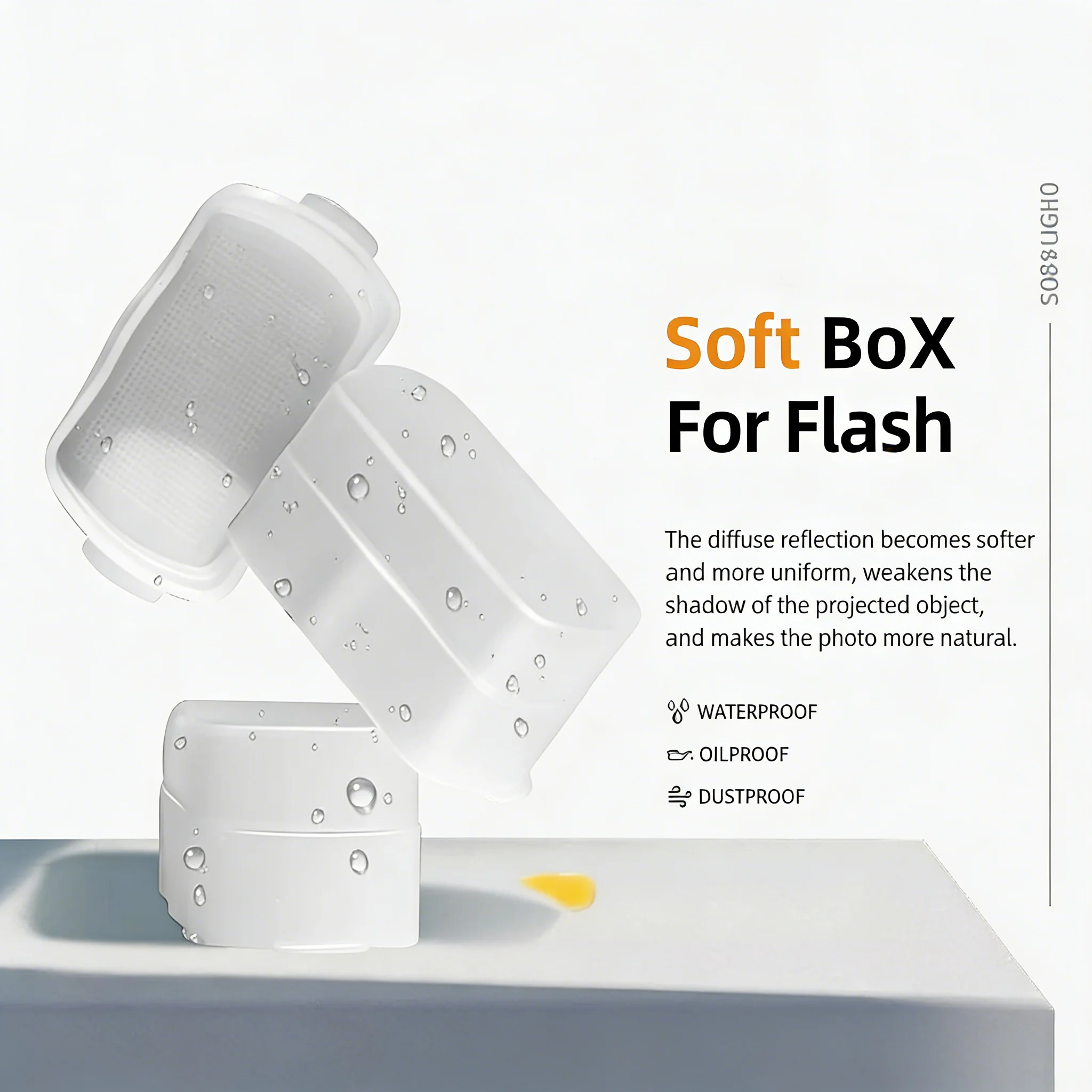 Flash Diffuser Dome Bounce Fit for Canon Speedlite 580EX II Godox V850 860II TT685 TT600 TT520II Yongnuo YN-560/565