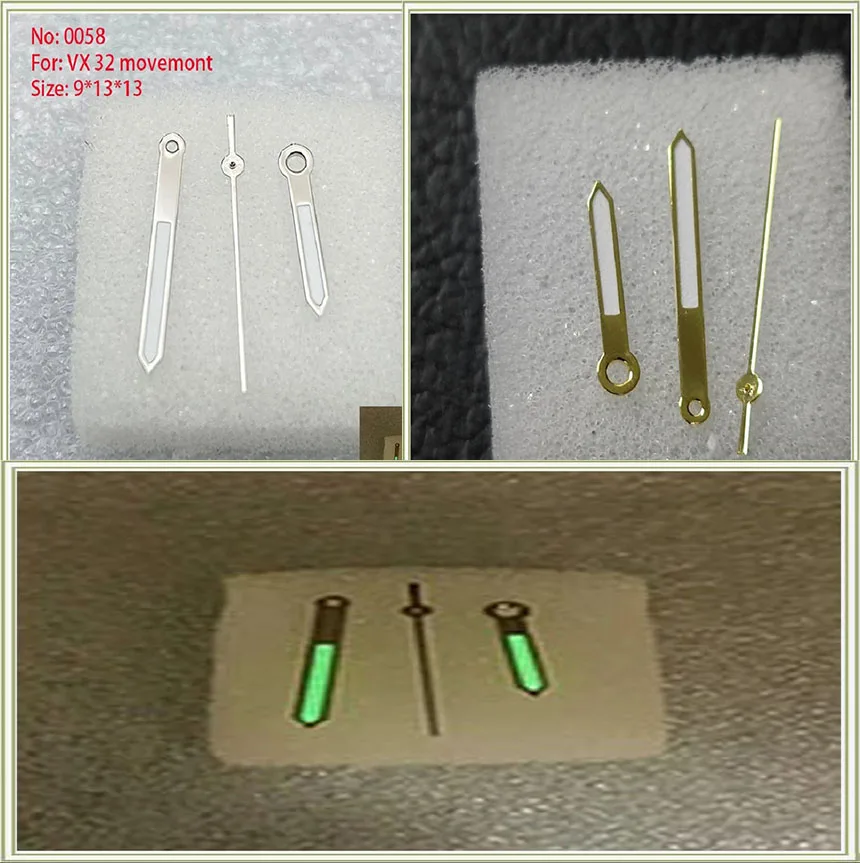 Watch hand accessories for men's VX32 watch hand VX32 women's quartz pointer time second hand three needle 058