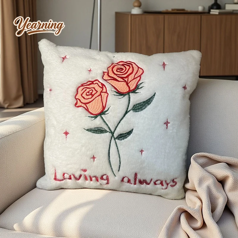 

Modern Cute 3D Stereo Plush Pillow Cover Luxury Decor Cushion for Living Room Sofa Bedside Home Decoration Gift