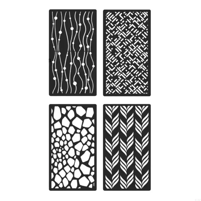 4 шт. Цветы трафареты Попадные покраски трафареты трафареты.