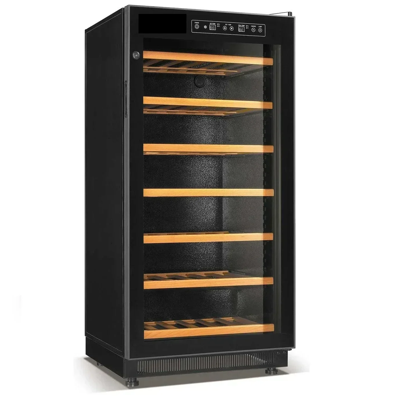 

Supplier Customized Commercial Wine Beverage Refrigerator Dual Zone Large Size Wine Cooler Cabinet For Sale