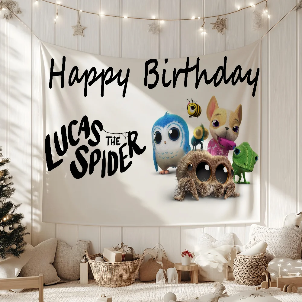Cute Lucas the Spider flag Decorative Banners Suitable For Outdoor Camping Family Parties And Garden Walls Gift