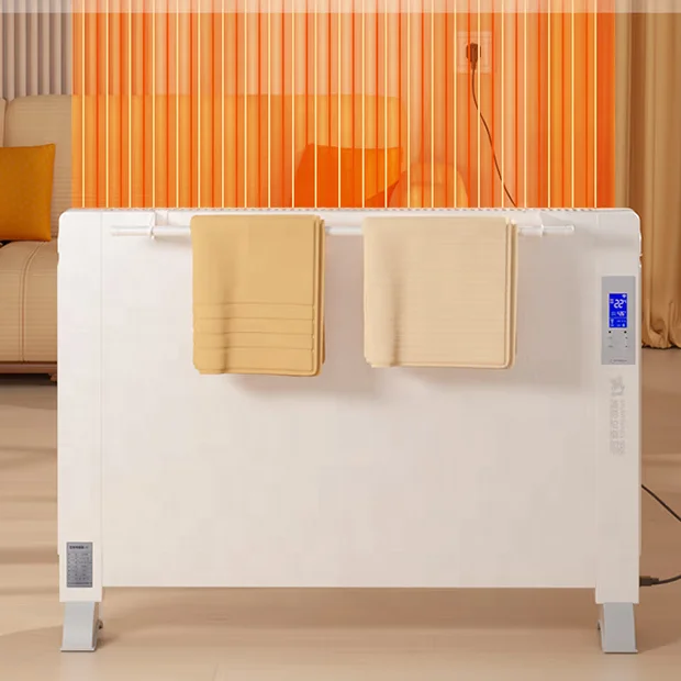 All Aluminum Electric Heating Radiator New Trend Remote Wi-Fi Controlled Square Shape for Hospital or Home Use