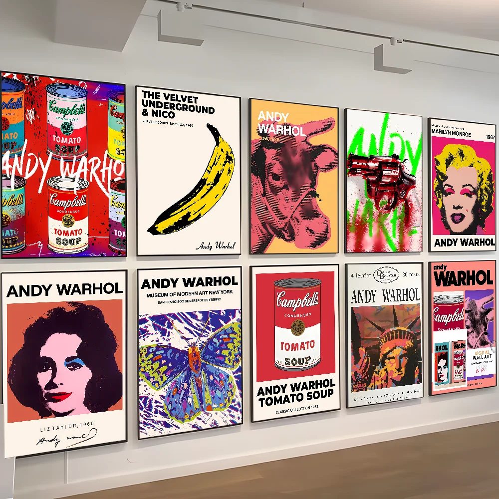 Andy Warhol Art Classic Vintage Posters HD Quality Wall Art Retro Posters for Home Room Wall Decor