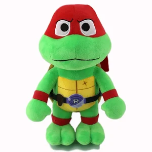 Teenage Mutant Ninja Turtles Puppenpeluche für Kinder, Kawaii Spielzeug, Teenager Turtles, Anime -Spielzeuggeschenke, 25 cm, Raphael, Michelangelo 10 Hauptverkäufe Leonardo DiCaprio Puppe - №1