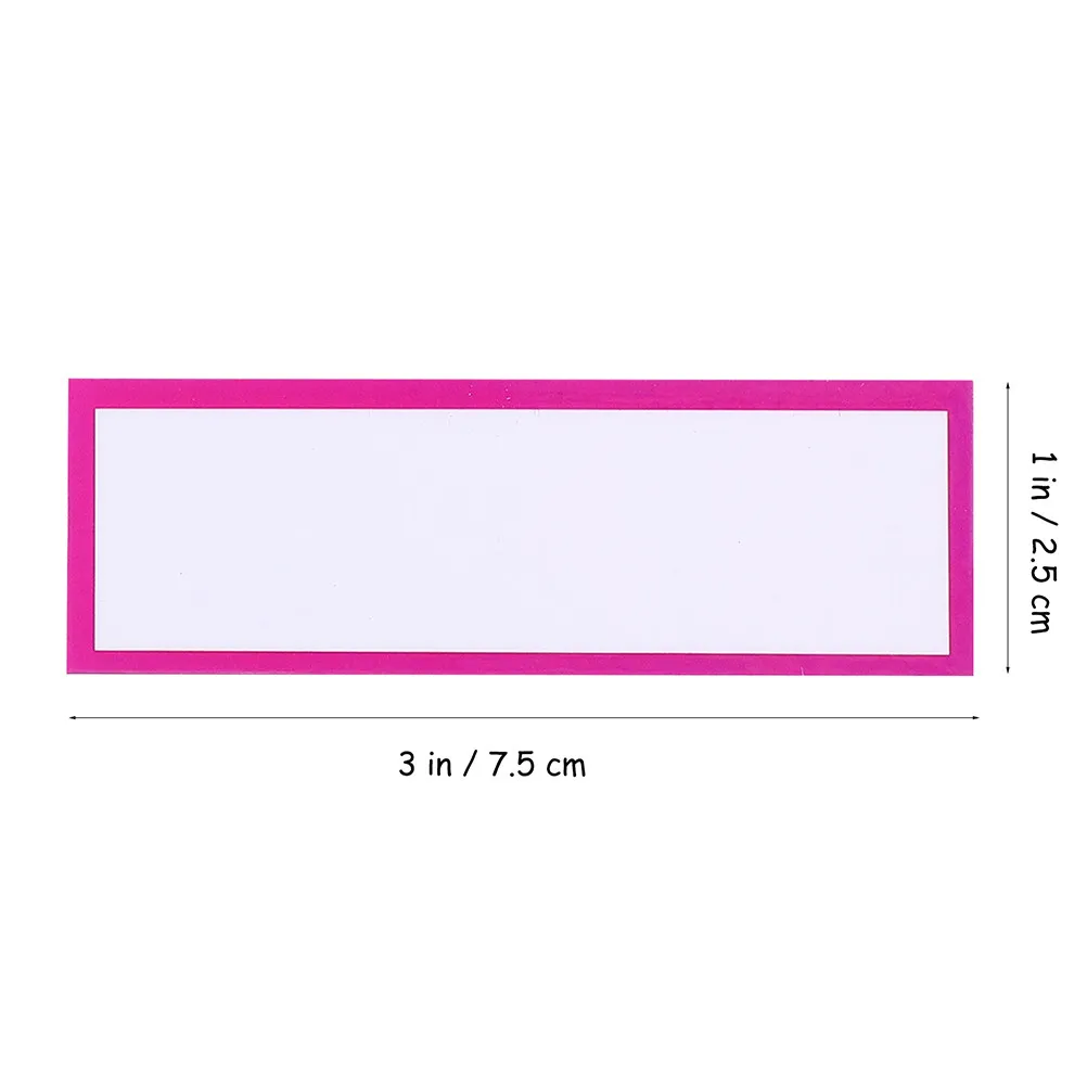 40Pcs Magnetic Label Stickers Dry Erase Writeable Strong Adhesion Mini Size Lightweight Magnetic Name Plate Tags for Fridge