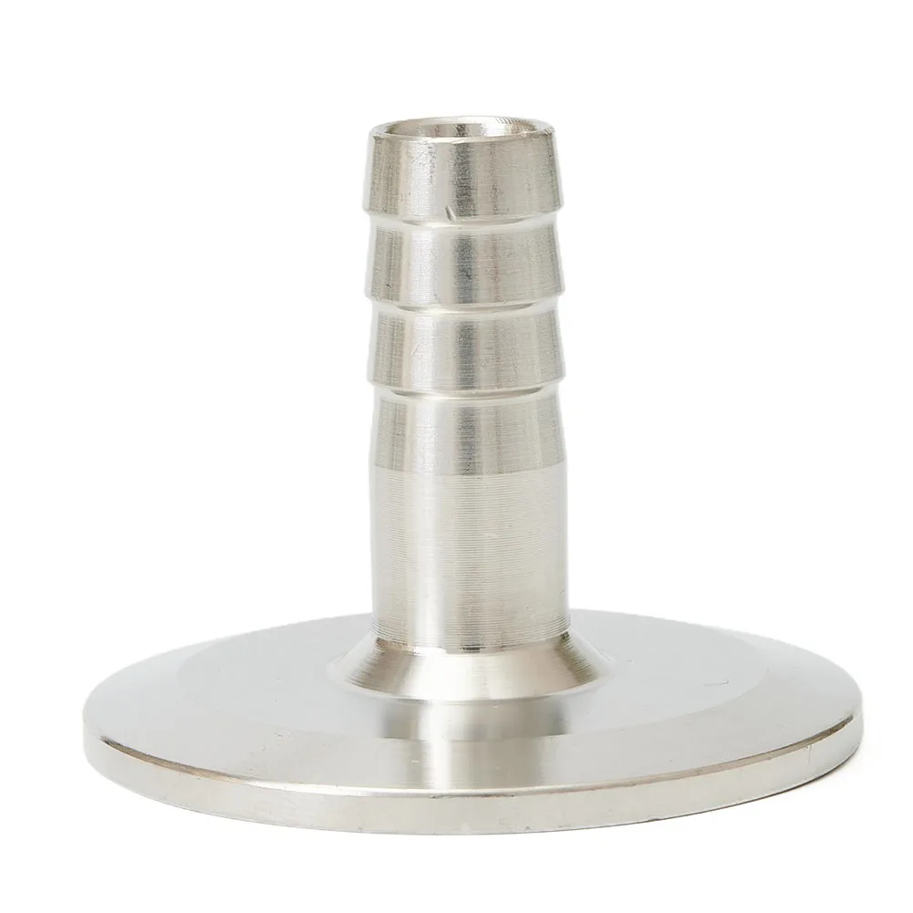 Efficient Stainless Steel Barb Adapter, 1 5'' Tri Clamp to 12'' Hose Barb, Connects Pipes and Hoses Seamlessly