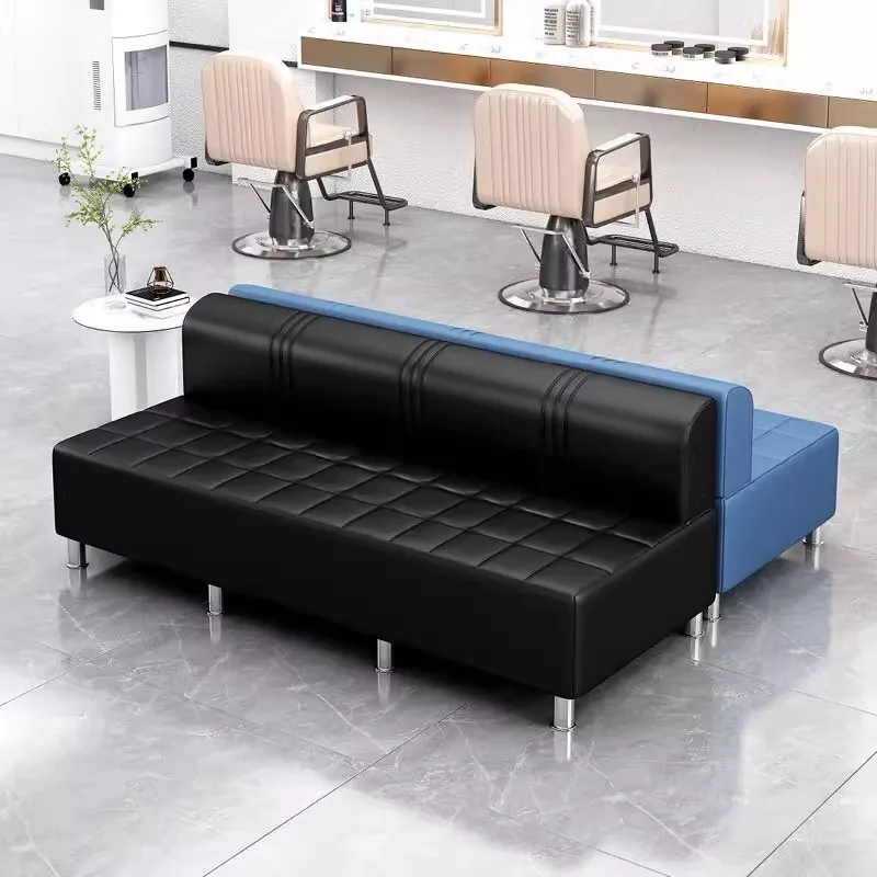 Barber Salon Waiting Chair & Sofa Set for Guests-Small Rest Area Furniture