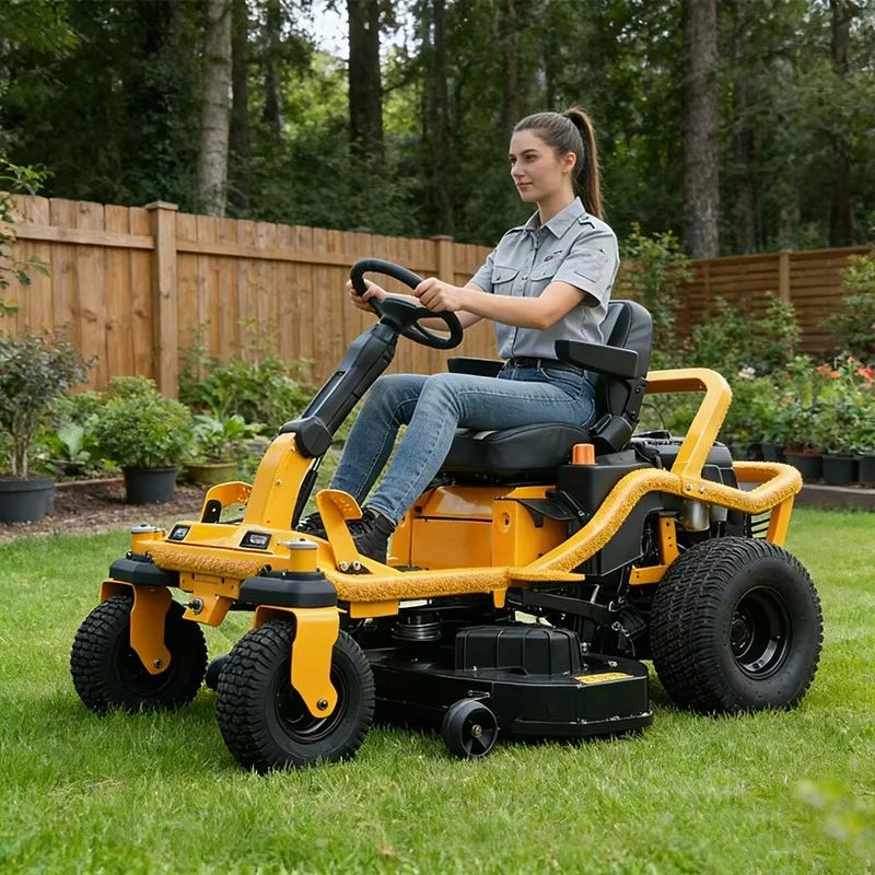 Zero Turn Ride On Lawn Mower Heavy Duty Riding Grass Cutting Machine for Garden Villa Park Grounds Care Projects