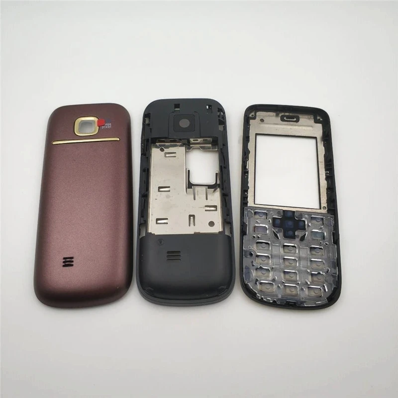 For Nokia 2700 Full Housing Cover Door Frame + Battery Back Cover + Keypad