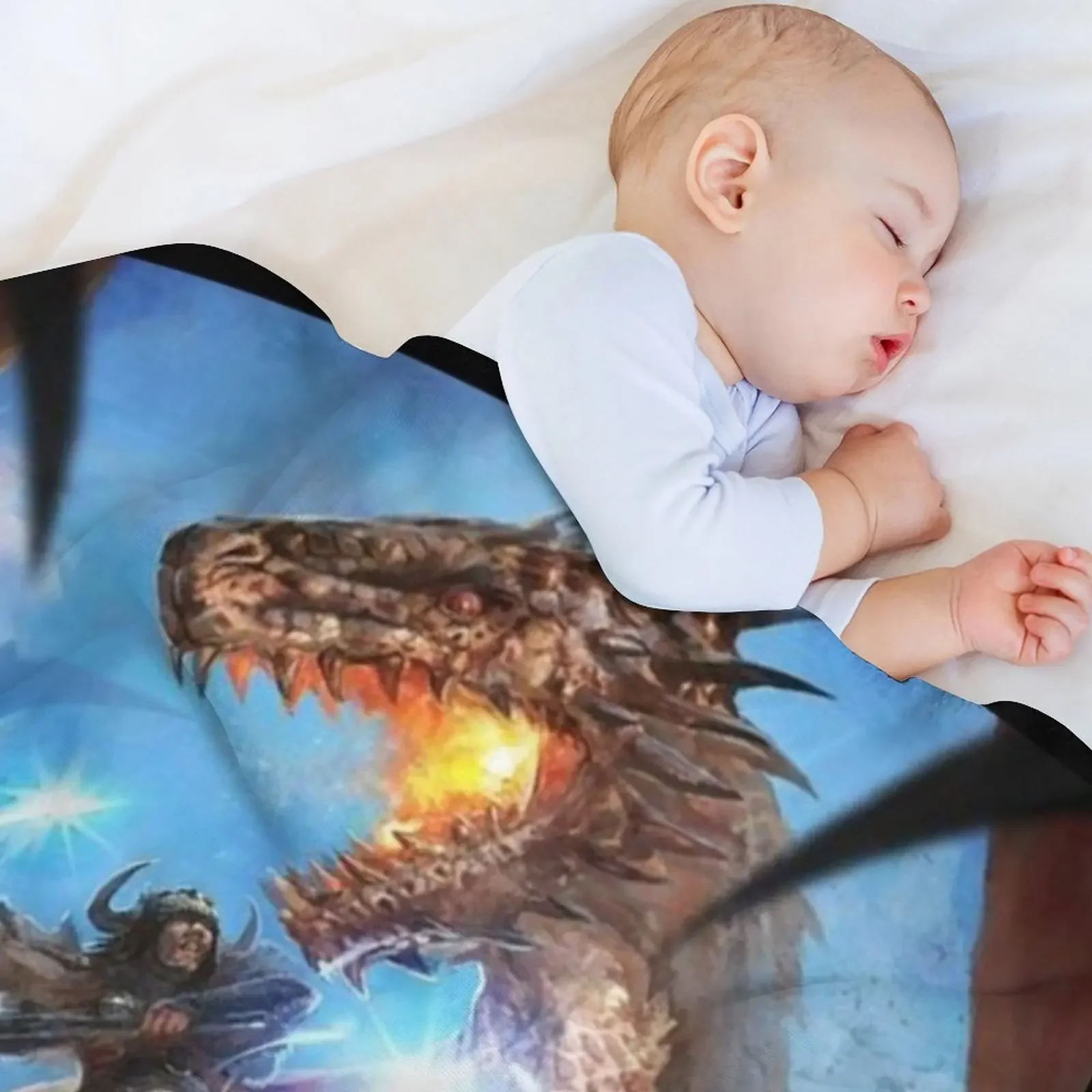 بطانية رمي Dragons Dogma 2 للأريكة، بطانيات شعر سياحية لبطانية السرير #3