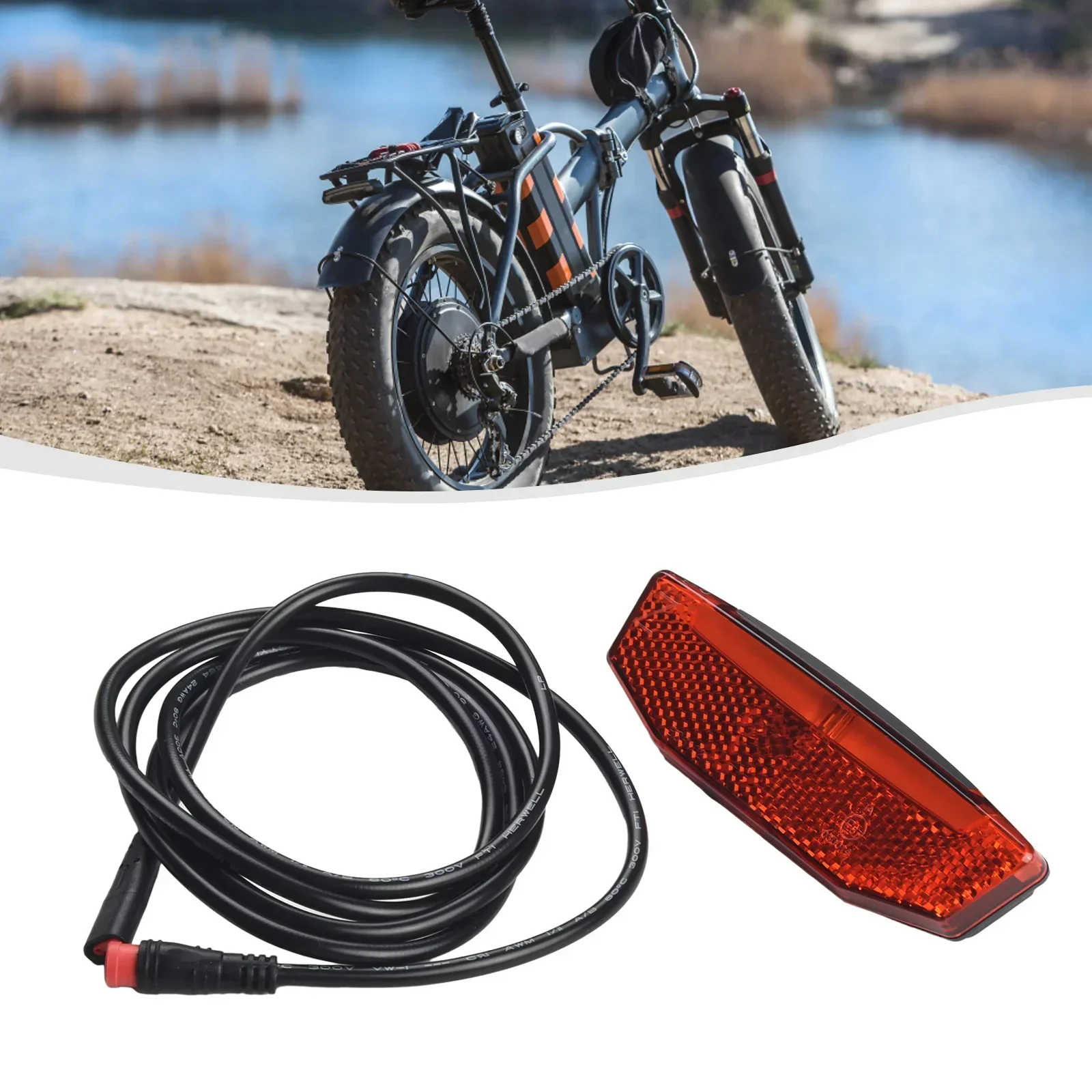 E-Bike Front Brake Rear Light Kit For 36V 48V Battery Contain Horn Headlight Switch And With Ebike Turn Functional Tail Light