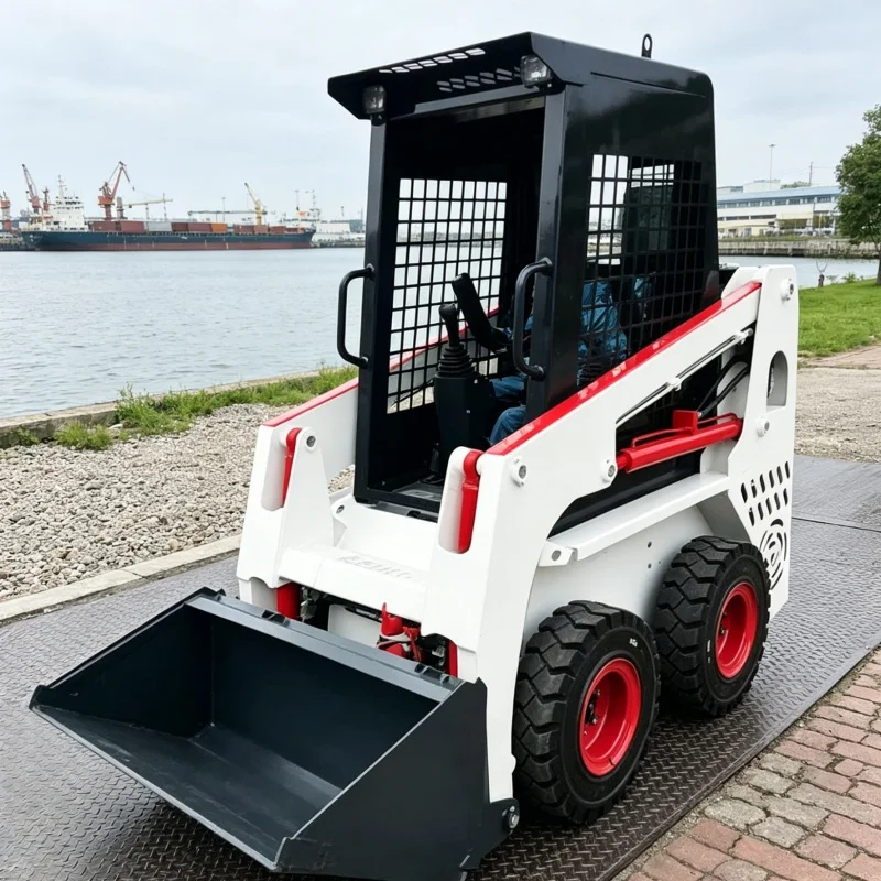 Customized Skid Steer Loader, Hot-selling Loading Machinery, Small Skid Steer Loader, Preferred Ride-on Skid Steer Loader