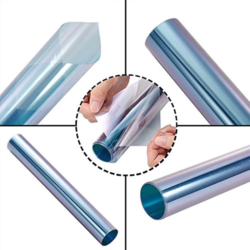 Dark Blue Chameleon Windshield Colored Window Glass Sunshade Film Windshield Sunshade Colored Film