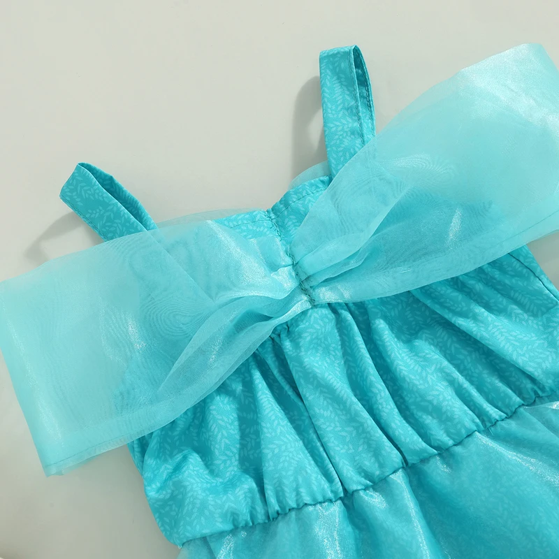 Summer Baby Girls Tutu Romper Blue Rompers Bodysuit Jumpsuit Baby Girl Princess Costume Clothes