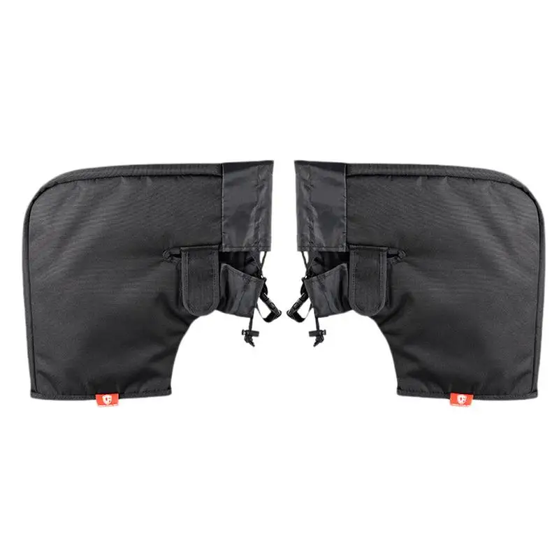 

Motorcycle Handlebar Mittens Thermal Lining Water Resistant Motorcycle Handle Grip Gauntlets Gloves Snowmobile Gear Handlebar