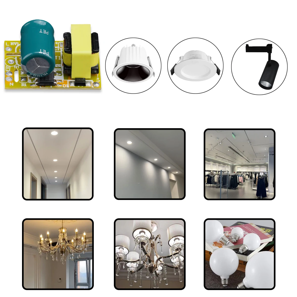 3-9W Non-Isolated LED Driver for Bulbs, T5/T8 Tubes, Candle Bulbs, Candelabra Bulbs, and Specialty LED Lamps
