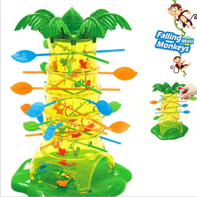 Children Interesting Intelligence Toys Turn Monkeys Down Monkey Tree Climbing Desktop Game Party Game Funny Toys For Kids HOT