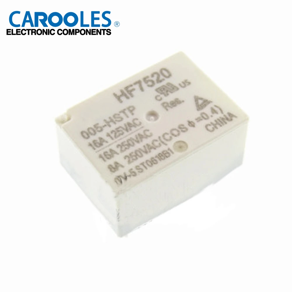 Relay DIP4 HF7520- 005 012 024 -HSTP 5VDC 12VDC 24VDC 16A 4pin