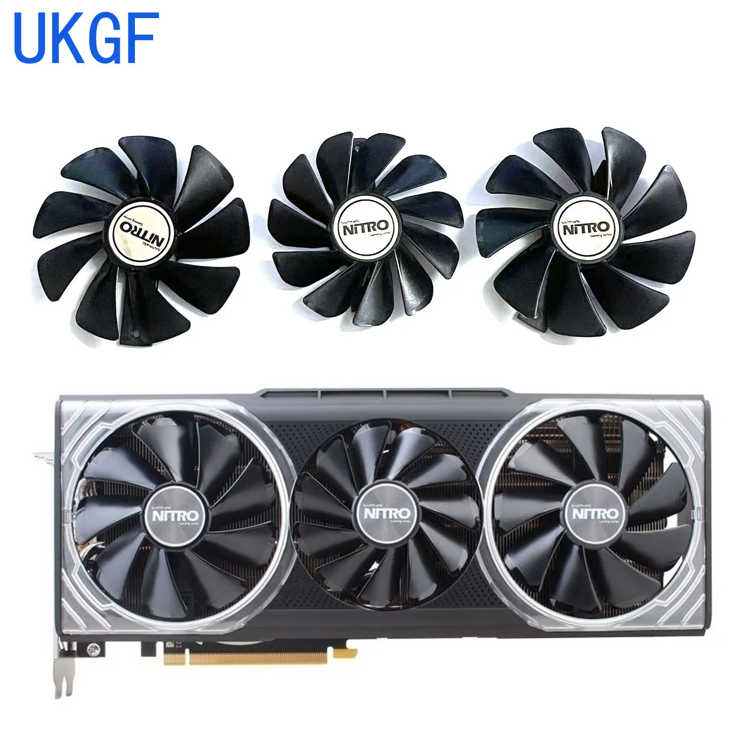 

Original 4 PIN 85M CF9010M12D 95MM CF1015H12D RX VEGA 64 GPU fan for Sapphire RX VEGA 64 8G HBM2 Ultra Platinum Limited Edition