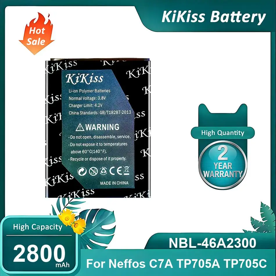 

KiKiss Battery For TP-link Neffos C7A TP705A TP705C,NBL-46A2300,2800mAh