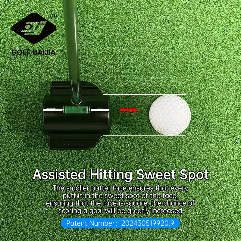 Golf putter magic hammer trainer, small and exquisite, used for practicing putting, with two weighted accessories