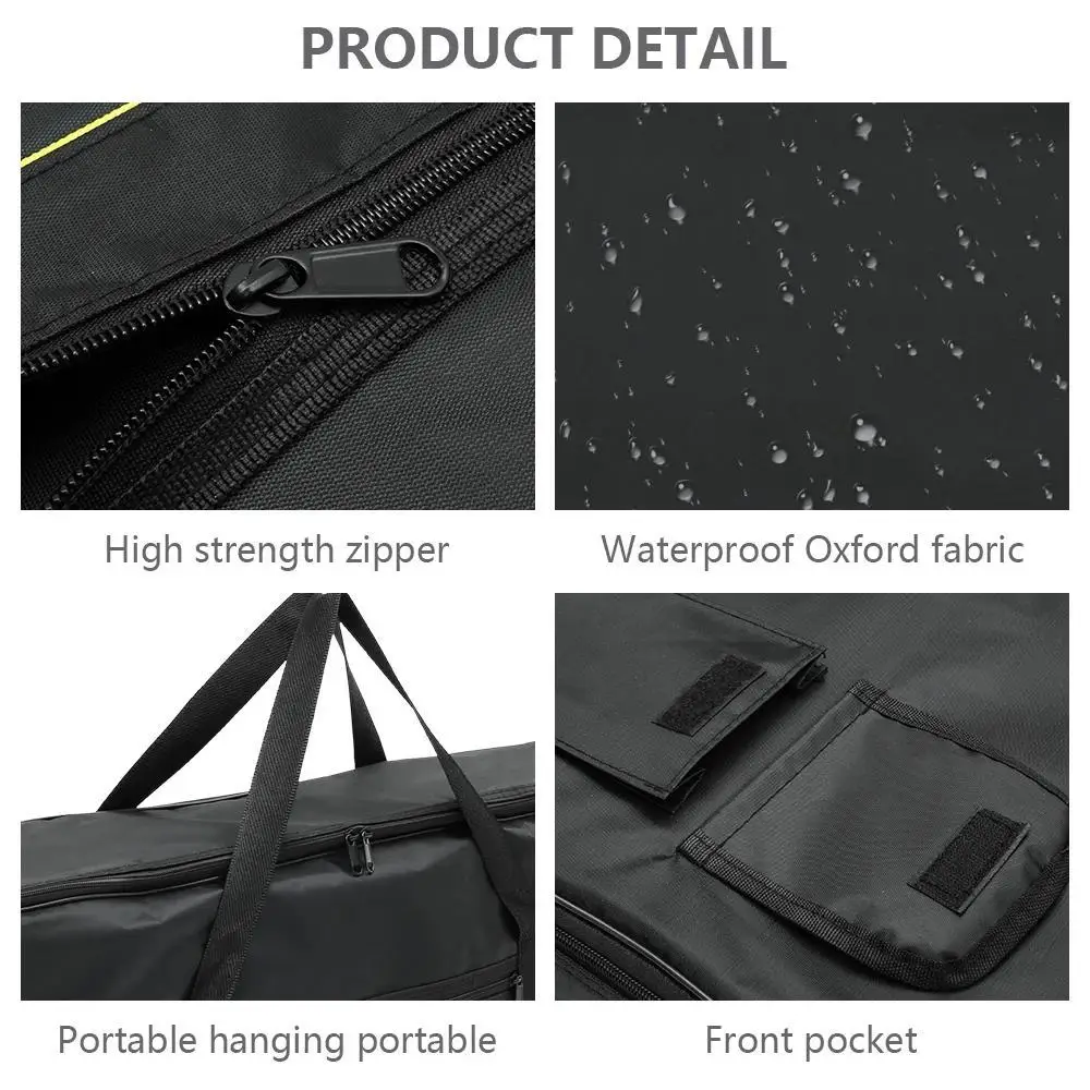 61 Keys Instrument Keyboard Bag 500D Oxford Cloth Thicken Piano Protective Storage Bag Portable Waterproof Electronic Organ Bag