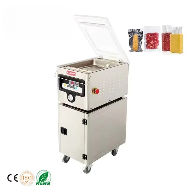 

KUNBA DZ-260/PD Automatic Double Chamber Small Portable Food Food Commercial Sealer Vacuum Packing Machine Grade Heat Seal