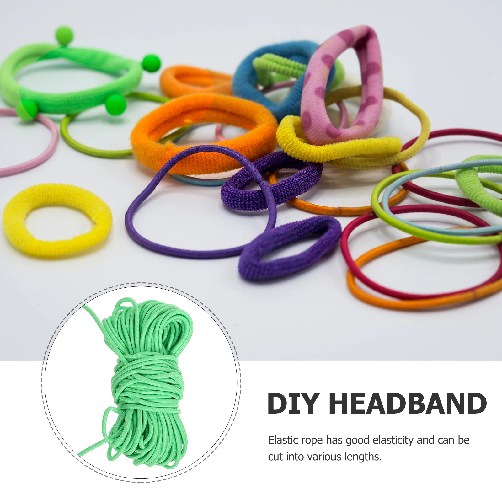 

1pc 10M Round Stretch Rope Elastic Cord Rubber Band For Home Storage Garments Accessories Sturdy Multi-Purpose