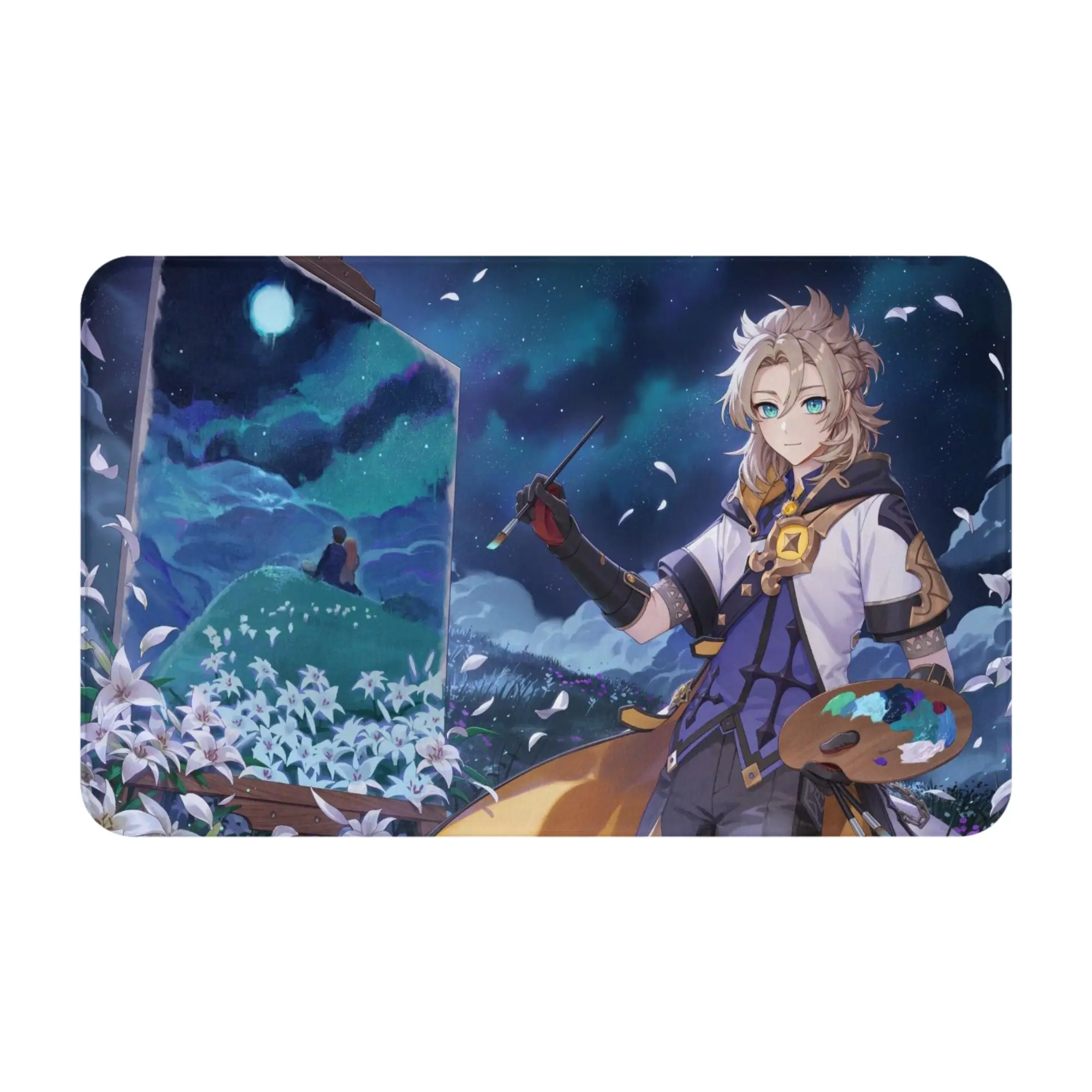 Draw a Picture Non-slip Doormat Living Room Mat Albedo Waterproof ModernDecor