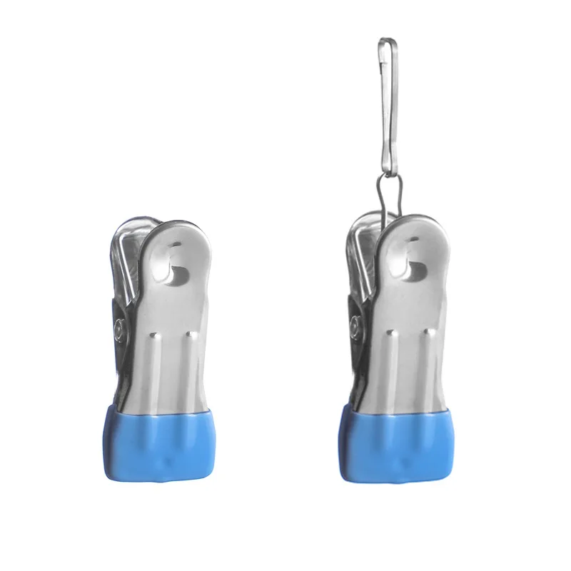 Traceless Drying Clip, Stainless Steel Windproof Fixed Clothes Clip, Household Single Hanger, Small Clip for Drying Clothes