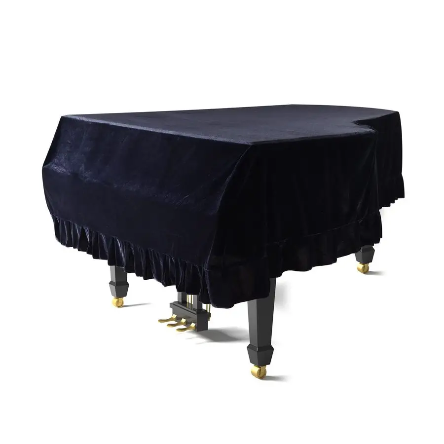 

Чехол для рояля, пылезащитный, декоративный, из мягкой ткани, с треугольным узором, защитный чехол-накидка