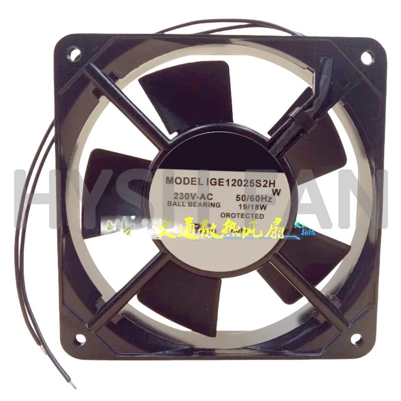 Ventilador IGE12025B2H AC, CA, AC230V, 19 W, 18W