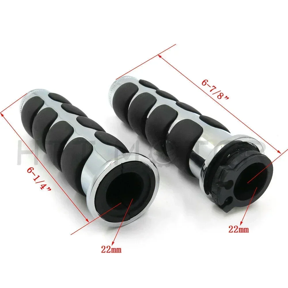 7/8 "22mm Handlebar Grips สําหรับ Honda Goldwing Gl1200 1982-1987 Suzuki/Kawasaki/Yamaha ชิ้นส่วนรถจักรยานยนต์